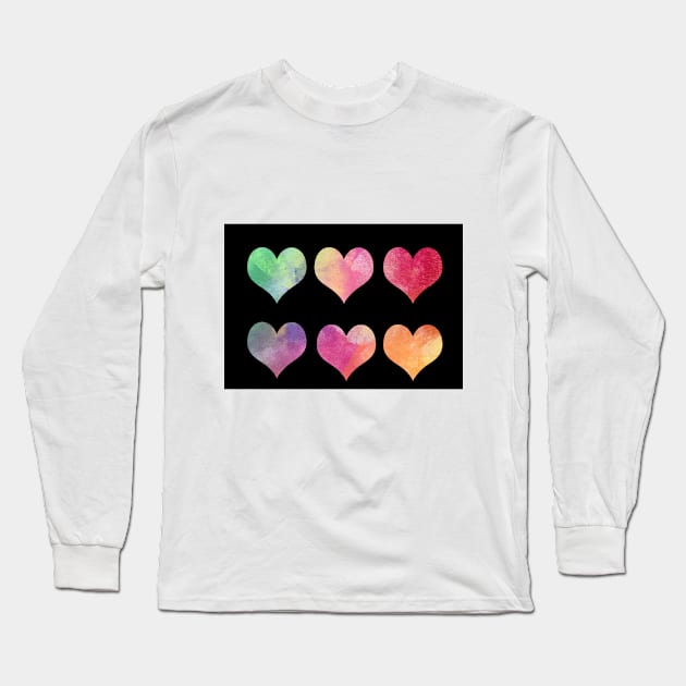love hearts Long Sleeve T-Shirt by Anisriko